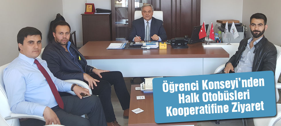 Öğrenci Konseyinden Halk Otobüsleri Kooperatifine Ziyaret