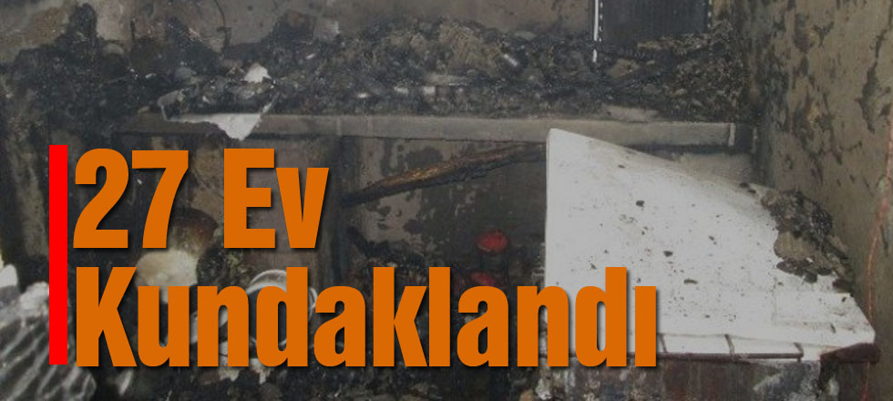 27 Ev Kundaklandı