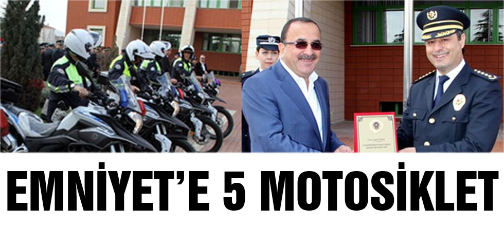 Emniyet'e 5 Motosiklet