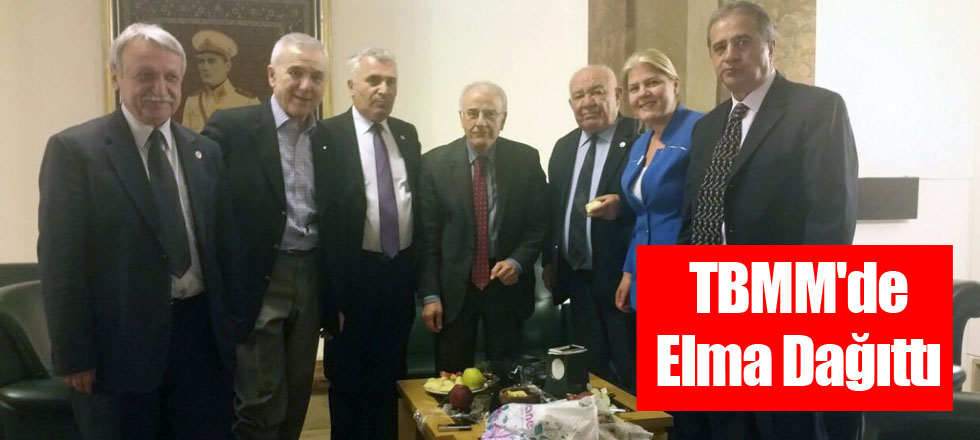 TBMM'de Elma Dağıttı