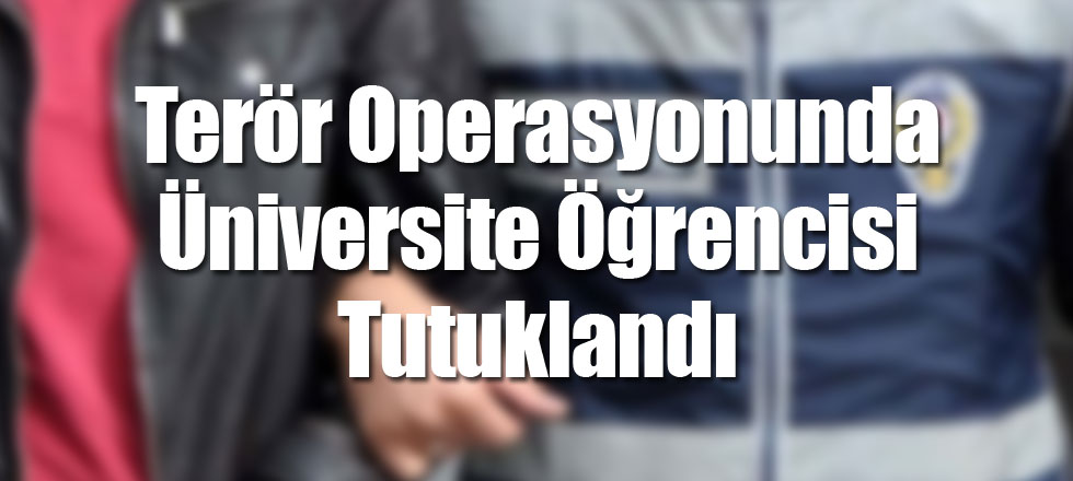 Terör Operasyonunda Bir Üniversiteli Tutuklandı