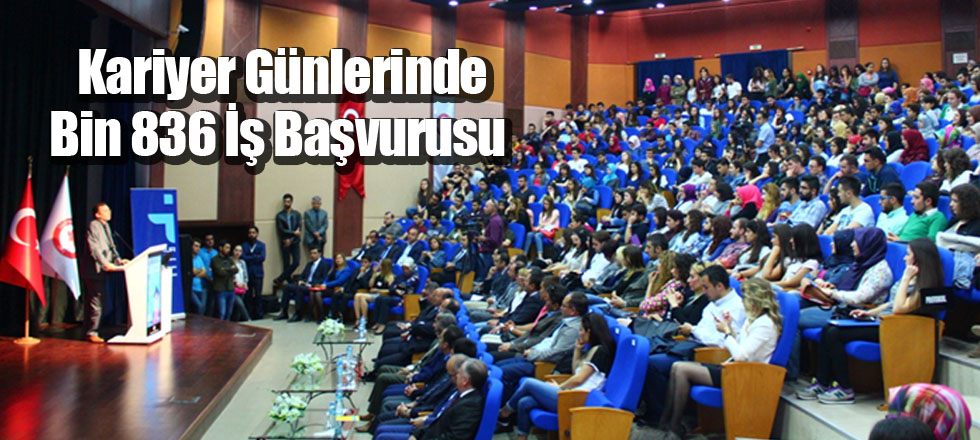 Kariyer Günlerinde Bin 836 İş Başvurusu