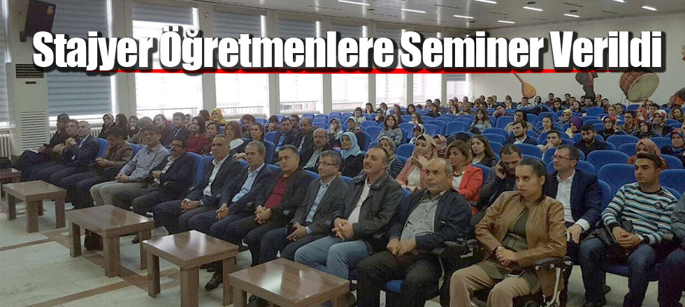 Stajyer Öğretmenlere Seminer Verildi
