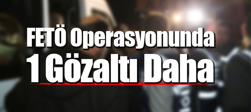 FETÖ Operasyonunda 1 Gözaltı Daha