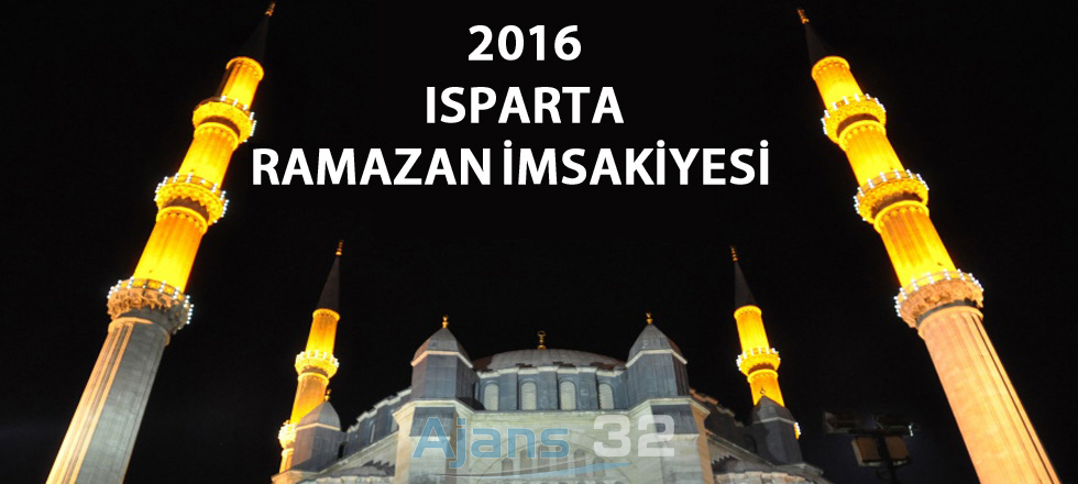 2016 Isparta Ramazan İmsakiyesi