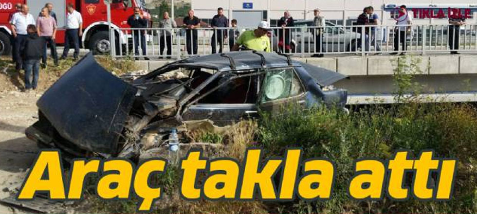 Araç Takla Attı