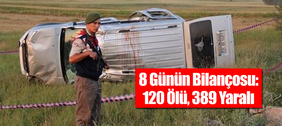 8 Günün Bilançosu: 120 Ölü, 389 Yaralı