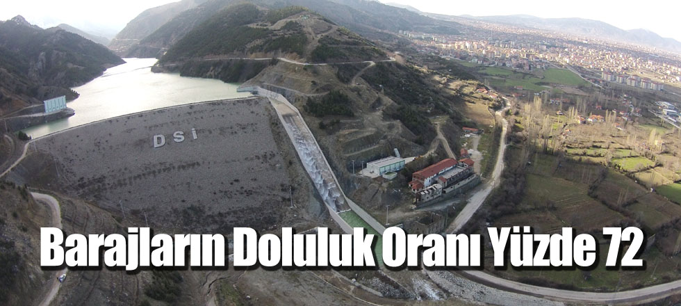 Barajların Doluluk Oranı Yüzde 72