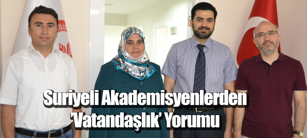 Suriyeli Akademisyenlerden ’Vatandaşlık’ Yorumu