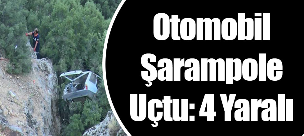 Otomobil Şarampole Uçtu: 4 Yaralı