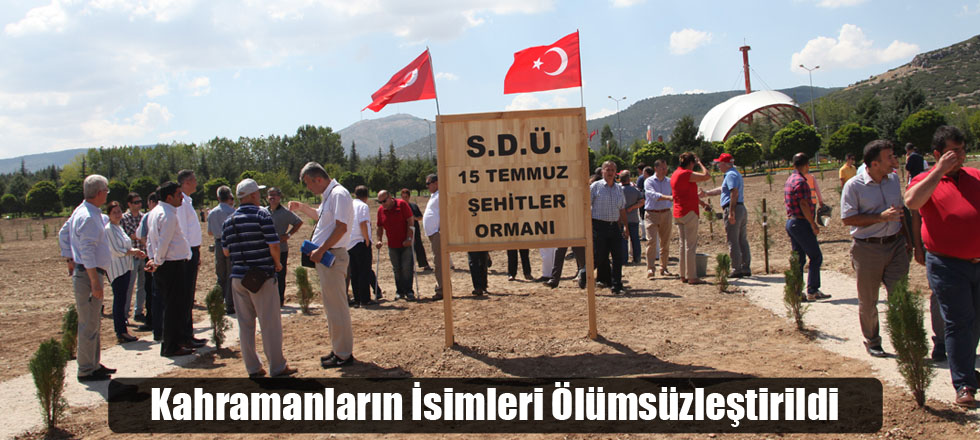 Kahramanların İsimleri Ölümsüzleştirildi