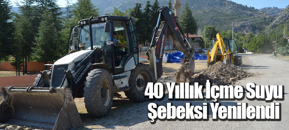 40 Yıllık İçme Suyu Şebeksi Yenilendi