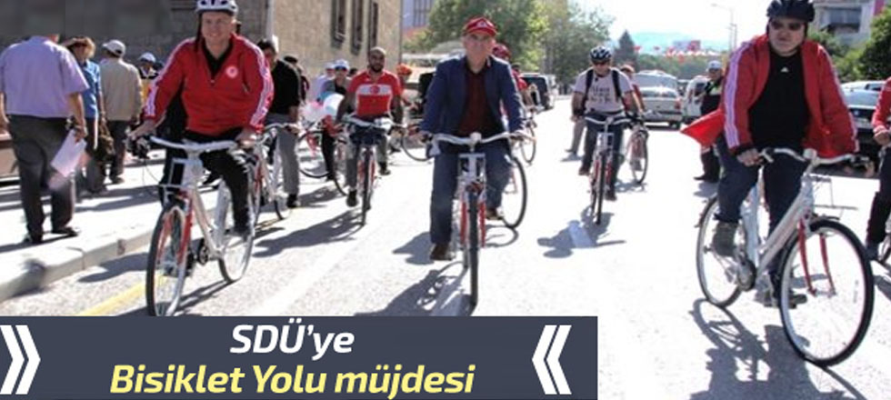 ​SDÜ’ye Bisiklet Yolu Müjdesi