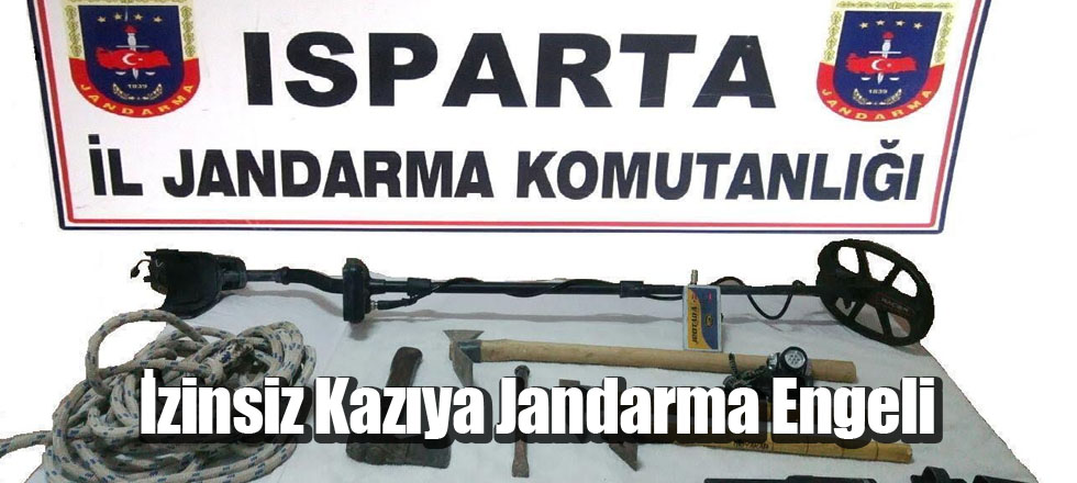 İzinsiz Kazıya Jandarma Engeli