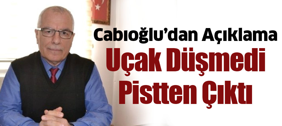 Uçak Düşmedi Pistten Çıktı