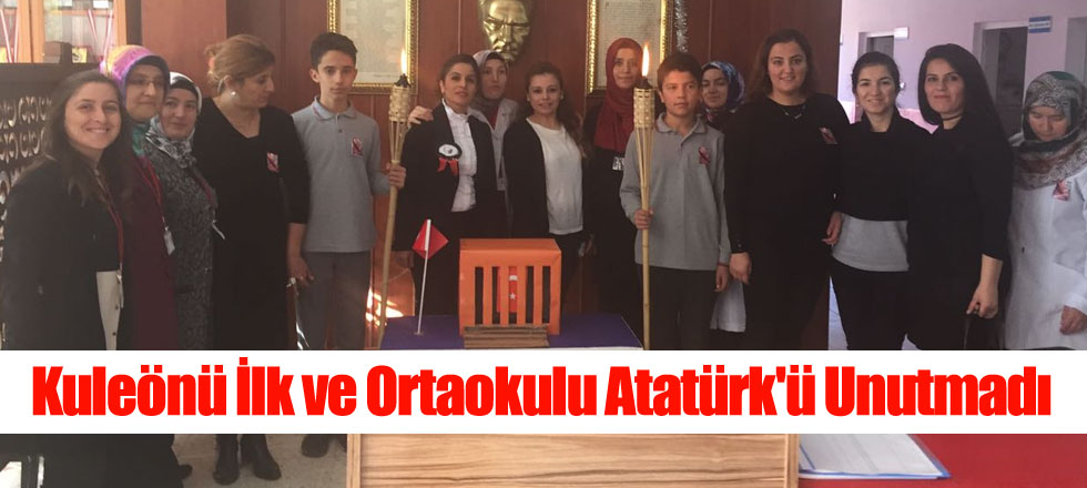 Kuleönü İlk ve Ortaokulu Atatürk'ü Unutmadı
