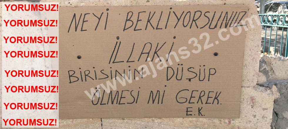 Köprünün Yıkılmış Duvarı Tehlike Saçıyor
