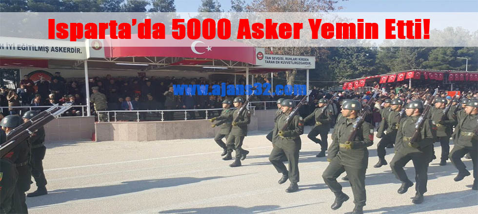 Isparta'da 5000 Asker Yemin Etti