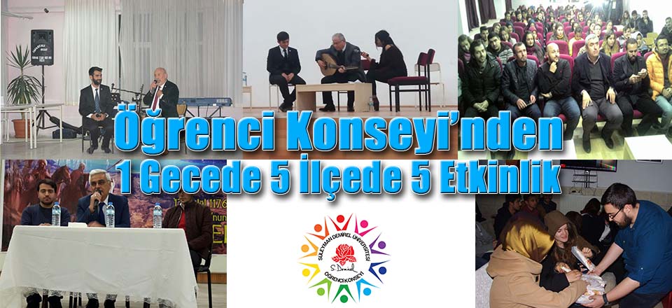 Öğrenci Konseyi'nde 5 İlçede 5 Etkinlik