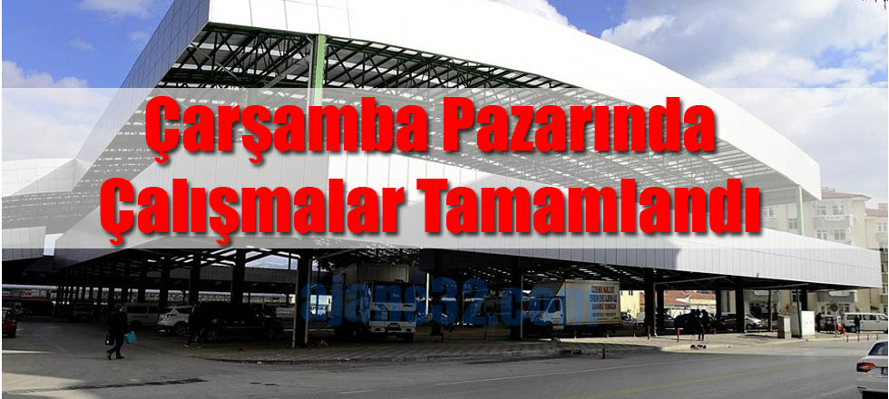 Çarşamba Pazarında Çalışmalar Tamamlandı