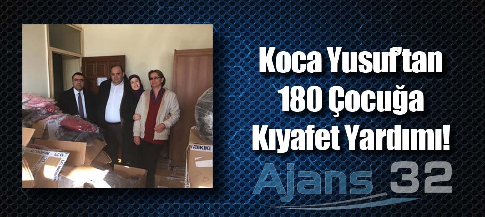 Koca Yusuf'tan 180 Çocuğa Kıyafet Yardımı