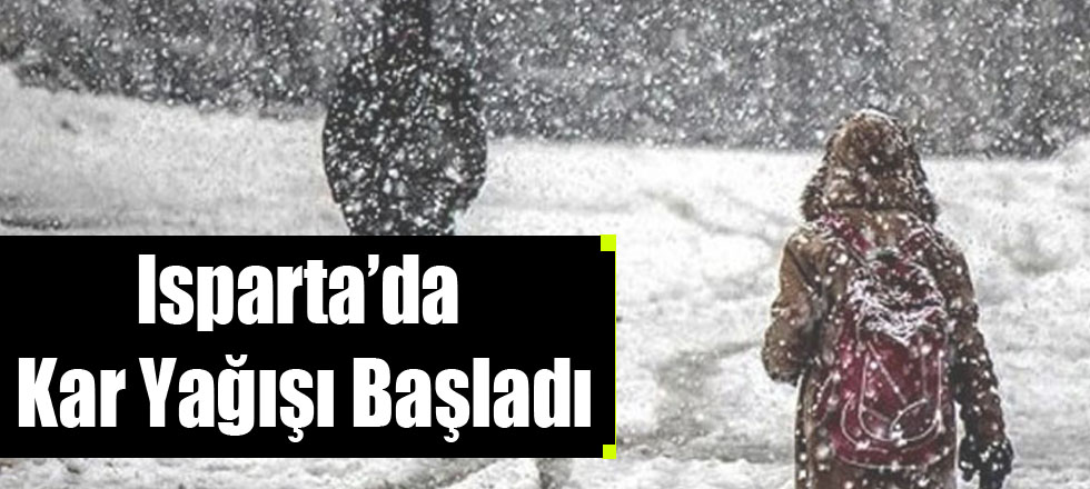 Isparta Güne Bembeyaz Uyandı