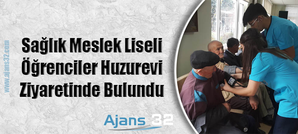 LHMT Anadolu Liseli Öğrenciler Huzurevine Sağlık Dağıttı