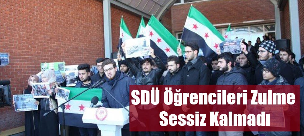 SDÜ Öğrencileri Zulme Sessiz Kalmadı