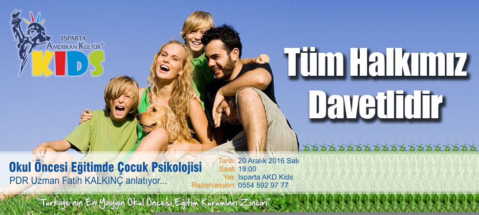 Okul Öncesi Eğitimde Çocuk Psikolojisi Seminerine Davetlisiniz
