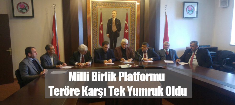Isparta Milli Birlik Platformu Teröre Karşı Tek Yumruk Oldu