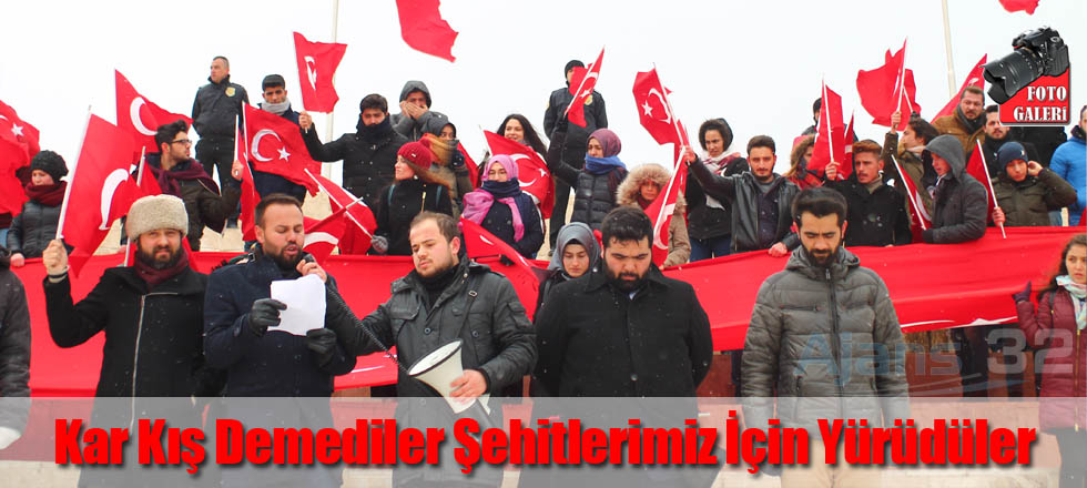 Kar Kış Demediler Şehitlerimiz İçin Yürüdüler