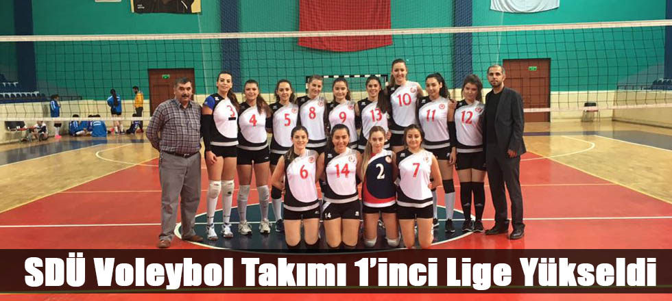 SDÜ Bayanlar Voleybol Takımı 1'inci Lige Yükseldi