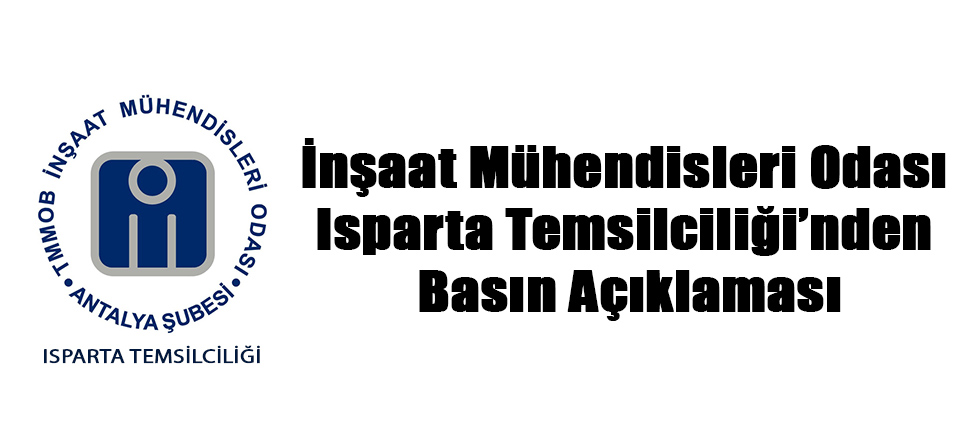 İnşaat Mühendisleri Odası'ndan Basın Açıklaması