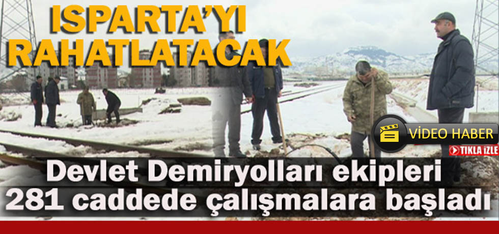 Demiryolları Ekipleri Çalışmalara Başladı (Video Haber)