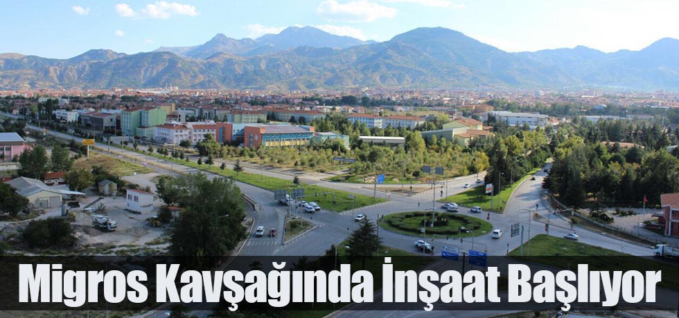 Migros Kavşağında İnşaat Başlıyor