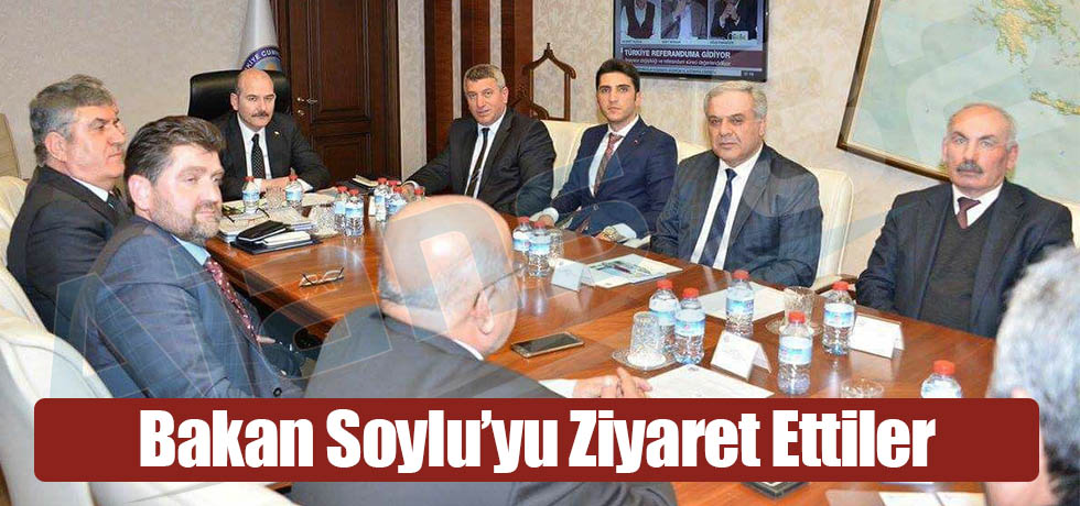 Bakan Soylu'yu Ziyaret Ettiler