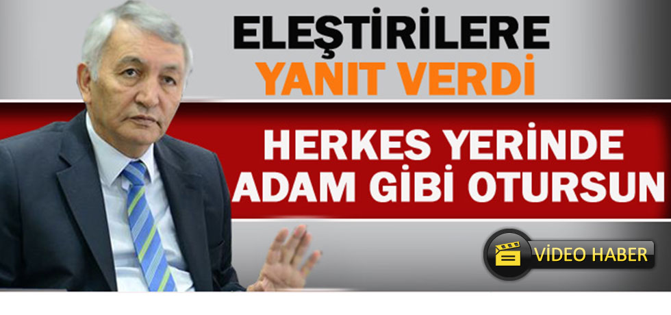 Günaydın: "Herkes Yerinde Adam Gibi Otursun" (Video Haber)
