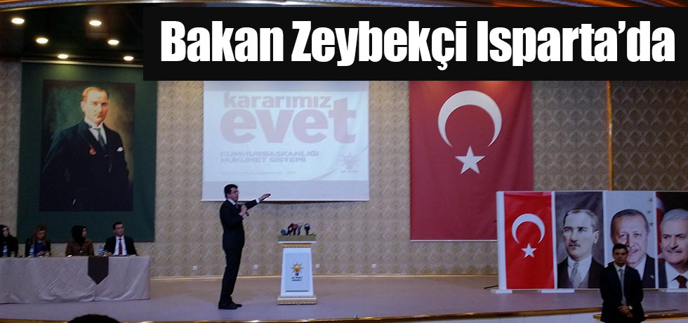 Bakan Zeybekçi Isparta'da