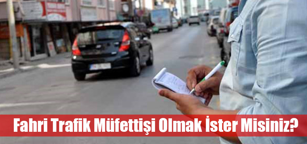 Fahri Trafik Müfettişi Olmak İster Misiniz?