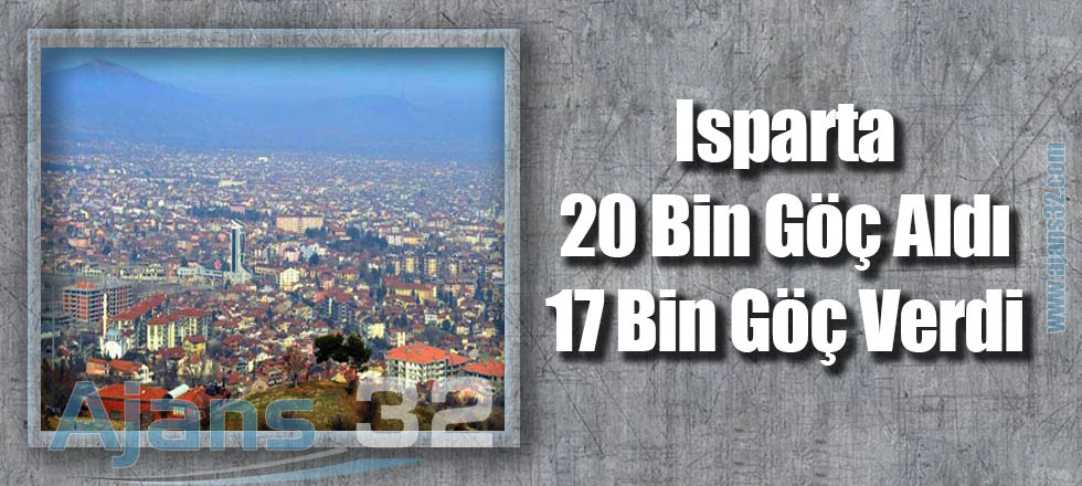 Isparta 20 Bin Göç Aldı 17 Bin Göç Verdi