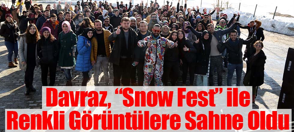 Davraz, “Snow Fest” ile Renkli Görüntülere Sahne Oldu