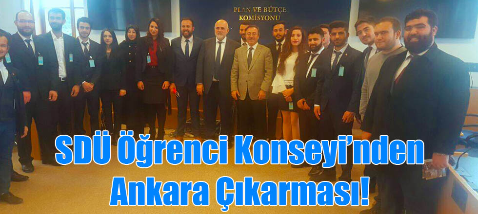 SDÜ Öğrenci Konseyi'nden Ankara Çıkarması