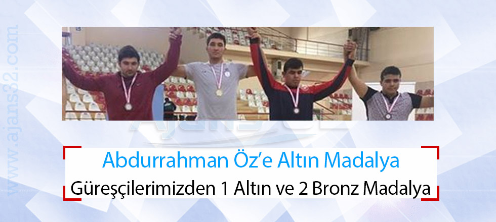 Güreşçilerimizden 1 Altın ve 2 Bronz Madalya