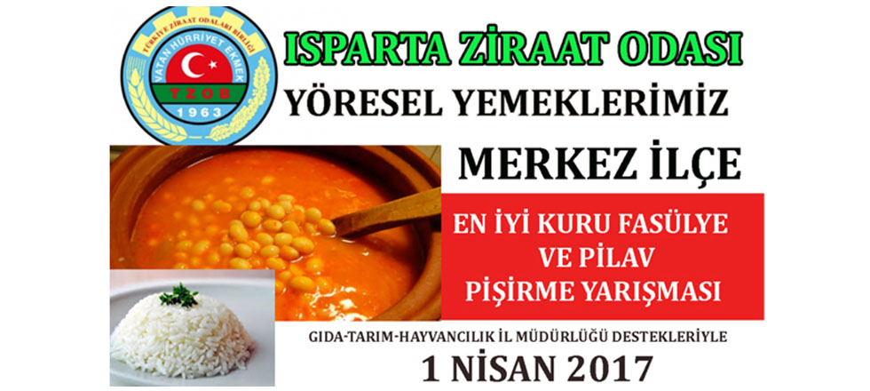 Isparta Ziraat Odası'ndan Yöresel Yemekler Yarışması
