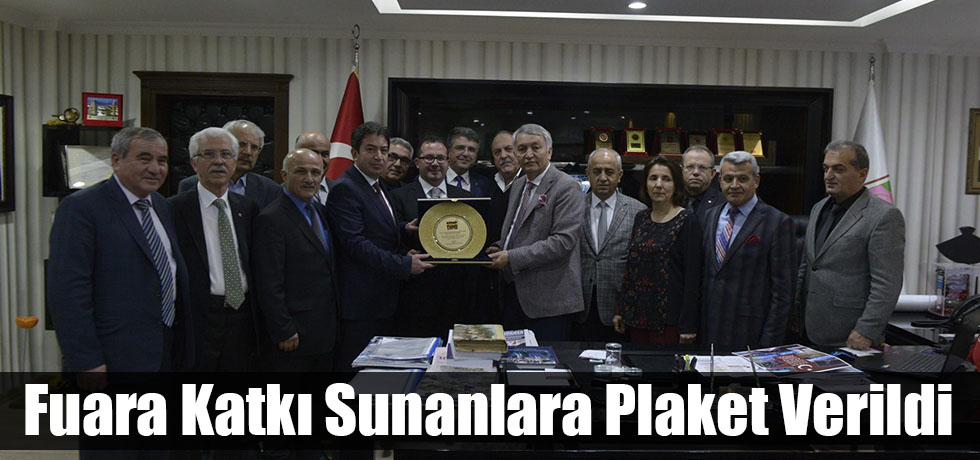 Fuara Katkı Sunanlara Plaket Verildi