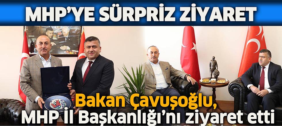 Bakan Çavuşoğlu'ndan MHP'ye Ziyaret (Video Haber)