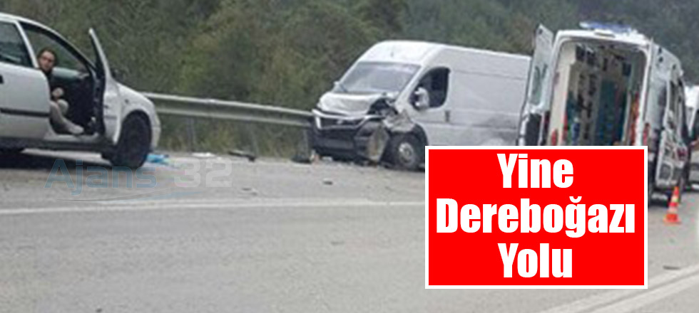 Dereboğazı Yolunda Kaza