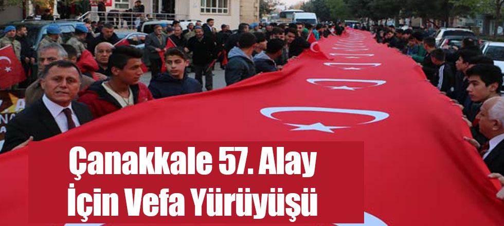 Çanakkale 57. Alay İçin Vefa Yürüyüşü