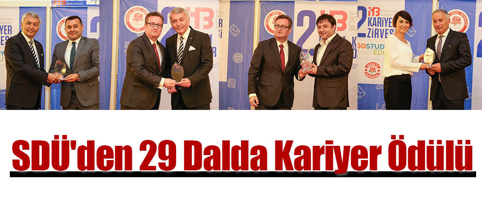 SDÜ'den 29 Dalda Kariyer Ödülü