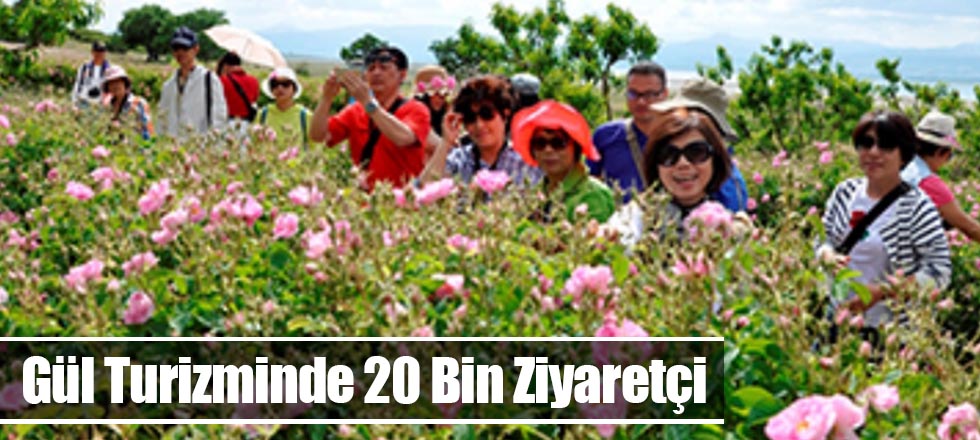 Gül Turizminde 20 Bin Ziyaretçi